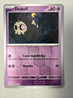 Pokemon TCG * SV Shroulded Fable * 18/64 Duskull REVERSE HOLO Common * FRESH PK - Image 1