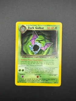 Pokemon Dark Golbat (24) Unlimited Rare Team Rocket 24/82 NM - Image 1