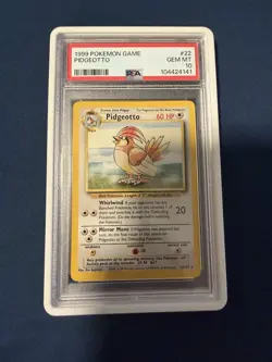 1999 Pokemon Base Set Unlimited #22 Pidgeotto Gem Mt PSA 10 - Image 1