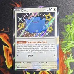 Pokemon Ditto 201/091 SV: Paldean Fates Shiny Rare Holo English (2024) - Image 2