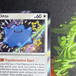 Pokemon Ditto 201/091 SV: Paldean Fates Shiny Rare Holo English (2024) - Image 4