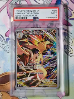 Pokemon TCG Ethan’s Typhlosion Illustration Rare 190/182 Destined Rivals PSA 9 - Image 1