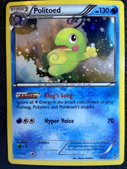 Politoed 018/111 XY Furious Fists Pokemon English Cosmo Holo 2014 - Image 1
