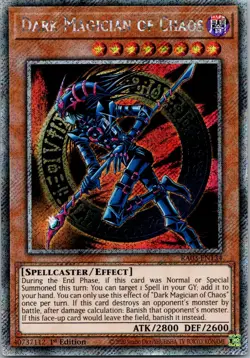 Yugioh Dark Magician of Chaos RA03-EN134 1st Edition Platinum Secret Rare NM - Image 1