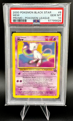 Pokemon MEW Promo 2000 Black Star PSA 10 Pokemon Wotc League #8 / VINTAGE - Image 1