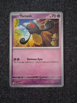 Yamask 075/182 Paradox Rift Common Pokemon Card Trading Card 2023 - Image 1