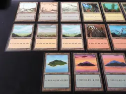 15 Card Basic Land Set Korean LP [FBB 4th Edition] Mtg Magic Free Tracking! - Image 3