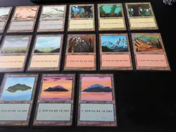15 Card Basic Land Set Korean LP [FBB 4th Edition] Mtg Magic Free Tracking! - Image 4