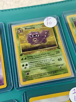 1999 Pokemon 1st Edition Neo Genesis Team Rocket Fossil lot - 13 Cards - Image 4