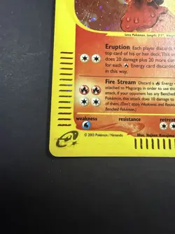 Magcargo H16/H32 Holo Skyridge Rare e-Reader Pokemon Card LP Vintage 2003 - Image 5
