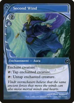 Second Wind 1x FOIL FUT MTG Future Sight Uncommon NM+ blue - Image 1