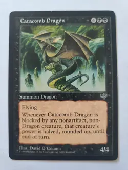 Magic The Gathering Catacomb Dragon Mirage - Image 1