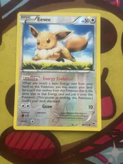 Pokemon Eevee 80/111 - Reverse Holo - XY Furious Fists - Excellent - Image 1