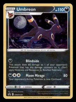 Umbreon SWSH129 Holo Promo Sword & Shield Promo Pokemon TCG NM - Image 1