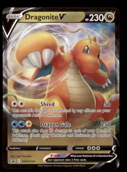 Dragonite V SWSH154 Holo Promo Sword & Shield Promo Pokemon TCG NM - Image 1