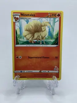 Ninetales 030/264 - Battle Academy - #23 Cinderace Stamp - Pokemon - Image 1
