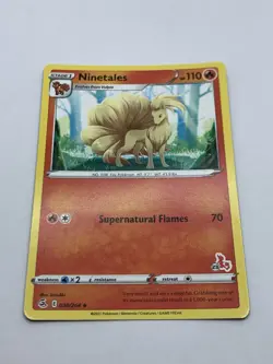 Ninetales 030/264 - Battle Academy - #23 Cinderace Stamp - Pokemon - Image 2