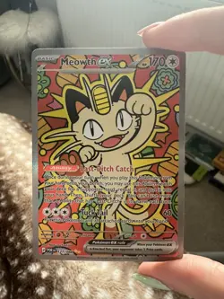 Pokemon TCG Meowth ex 121/088 Special Illustration Rare Perfect Order PACK FRESH - Image 4