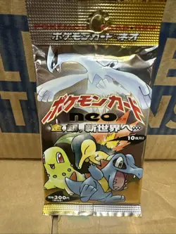 HOLO 1999 Japanese Pokemon Neo Genesis Booster Pack Sealed Vintage - Image 1