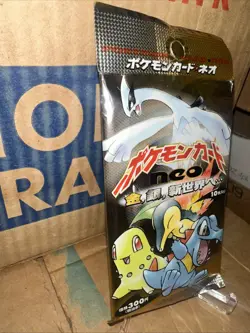 HOLO 1999 Japanese Pokemon Neo Genesis Booster Pack Sealed Vintage - Image 2