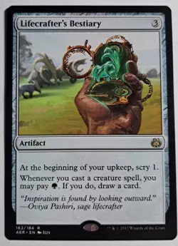 Lifecrafter's Bestiary x1 Aether Revolt Magic the Gathering MTG LP/NM - Image 1