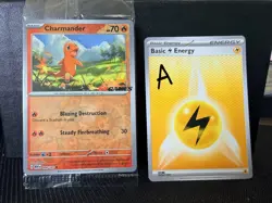 Pokemon TCG Charmander 004/165 EB Games Stamped Promo SEALED - Pokemon 151 - Image 1