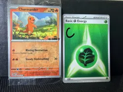 Pokemon TCG Charmander 004/165 EB Games Stamped Promo SEALED - Pokemon 151 - Image 1
