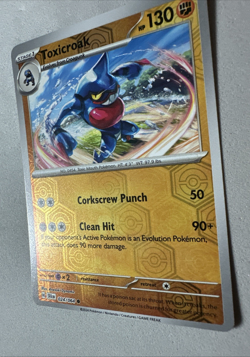 Pokemon TCG * SV Shroulded Fable * 24/64 Toxicroak REVERSE HOLO C * FRESH PK - Image 2