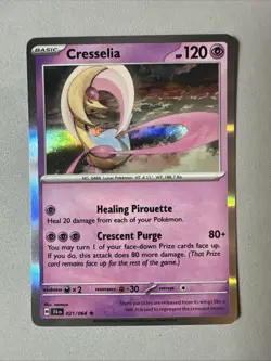Pokemon TCG * SV Shroulded Fable * 21/64 Cresselia HOLO Rare * FRESH PK - Image 1