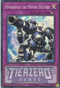 Yugioh Powerhold the Moving Battery FIGA-EN005 Super Rare 1st Edition NM/LP - Image 1