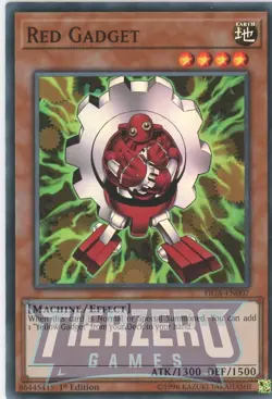 Yugioh Red Gadget FIGA-EN007 Super Rare 1st Edition NM/LP - Image 1