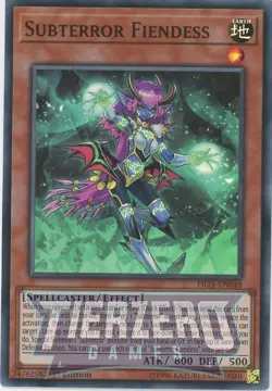 Yugioh Subterror Fiendess FIGA-EN048 Super Rare 1st Edition NM/LP - Image 1