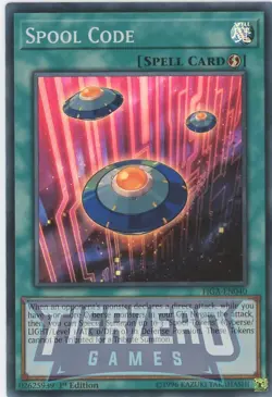 Yugioh Spool Code FIGA-EN040 Super Rare 1st Edition NM/LP - Image 1