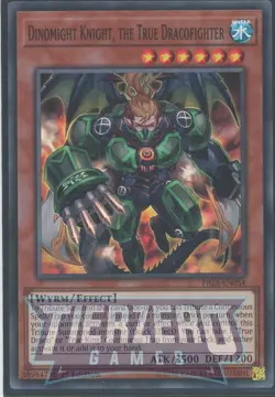 Yugioh Dinomight Knight, the True Dracofighter FIGA-EN054 Super Rare 1st NM/LP - Image 1