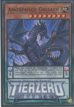 Yugioh Amorphage Goliath FIGA-EN057 Super Rare 1st Edition NM/LP - Image 1