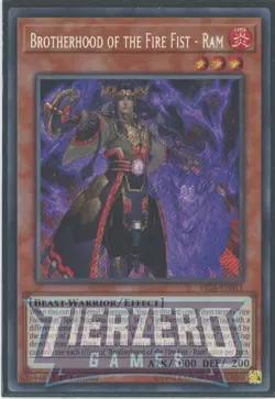 Yugioh Brotherhood of the Fire Fist - Ram FIGA-EN011 Secret Rare 1st Ed NM/LP - Image 1