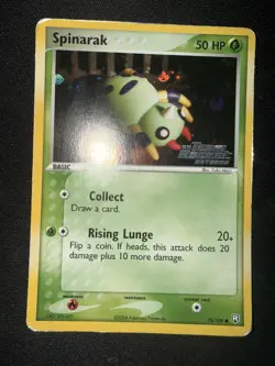 Spinarak 78/109 EX Team Rocket Returns Stamped Reverse Holo Pokemon TCG Card - Image 4