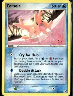 Corsola 37/115 Holo EX Unseen Forces Pokemon EXC BUY 2 CARDS GET 1 FREE!! - Image 1