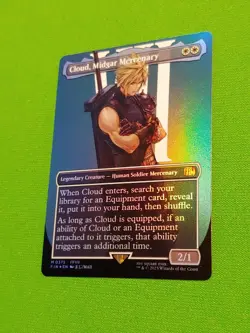 Mtg Magic Cloud, Midgar Mercenary 375 Borderless Foil Final Fantasy - Image 2