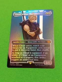 Mtg Magic Cloud, Midgar Mercenary 375 Borderless Foil Final Fantasy - Image 3