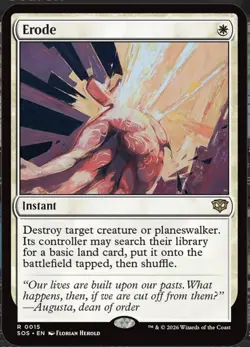 Secrets Of Strixhaven, Magic the gathering, Single: Erode, Rare, High demand - Image 1