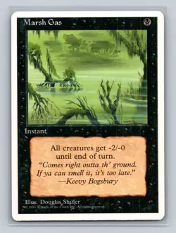 Magic: the gathering Fourth Edition Marsh Gas Common MTG tcg - Image 1