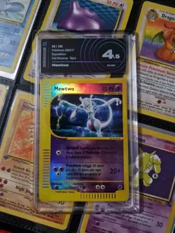 POKEMON MEWTWO 56/165 EXPEDITION ITA REVERSE AIGRADING 4.5 NO PSA - Image 1