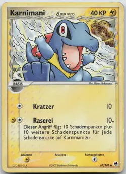 Karnimani 67/101 Delta Species - EX Dragon Frontiers - DE - PL - Pokemon TCG - Image 1