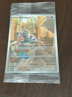 Pokemon TCG Mimikyu 075 Scarlet and Violet Promo Card Sealed, Near Mint - Image 1
