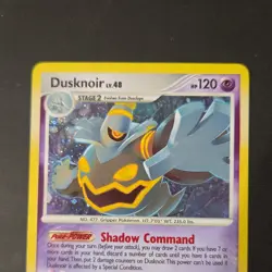 Pokemon TCG Dusknoir Stormfront Holo Rare 1/100 2008 120HP Card HOLO SWIRL 🌀 - Image 2