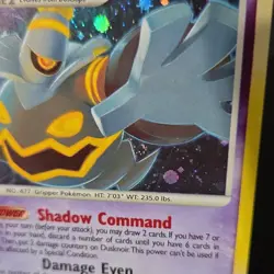 Pokemon TCG Dusknoir Stormfront Holo Rare 1/100 2008 120HP Card HOLO SWIRL 🌀 - Image 4