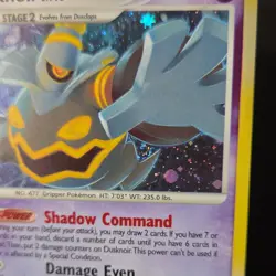 Pokemon TCG Dusknoir Stormfront Holo Rare 1/100 2008 120HP Card HOLO SWIRL 🌀 - Image 5