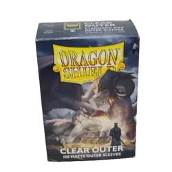 Dragon Shield Outer Card Sleeves CLEAR OUTER MATTE (100-Pack) - Standard Size - Image 1