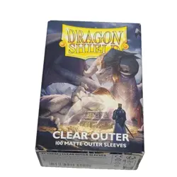 Dragon Shield Outer Card Sleeves CLEAR OUTER MATTE (100-Pack) - Standard Size - Image 3